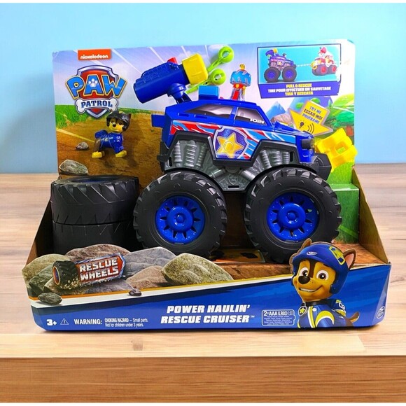 PAW Patrol Rescue Wheels Chase’s Power Haulin’ Rescue Cruiser W/ Lights & Sounds - Picture 1 of 8